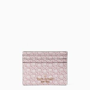 NWT spade link small slim card holder